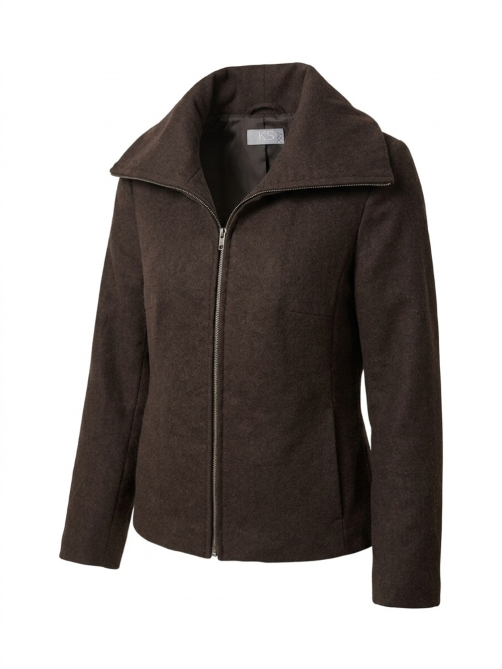 Vintage Women's Green/Brown Italian wool / cashmere jacket